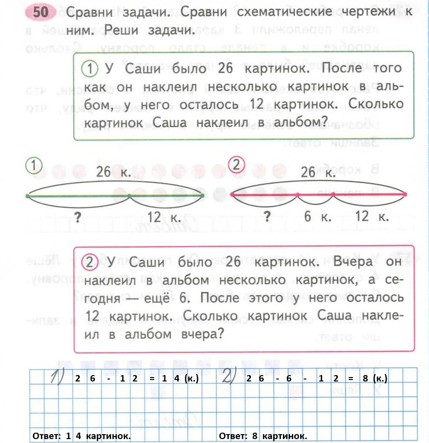 Схематический чертеж 2 класс